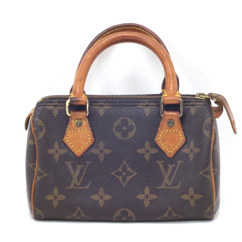 Louis Vuitton Mini Speedy Handbag Brown